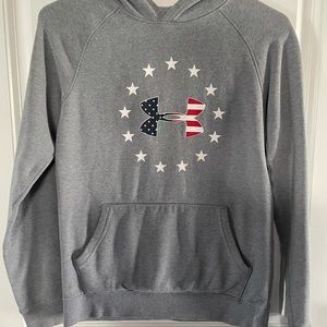 Under Armour, Youth Large, Gray Hoodie